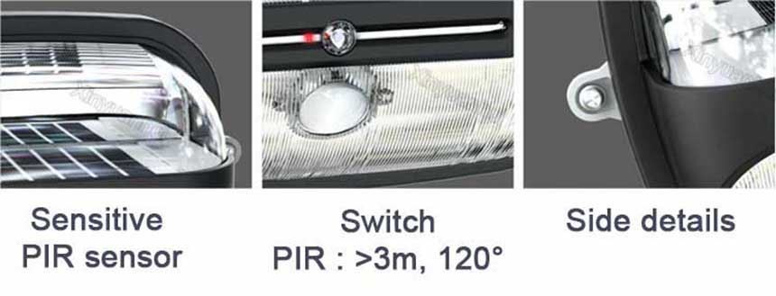 China solar wall lights outdoor wall light solar outdoor wall light price factory
