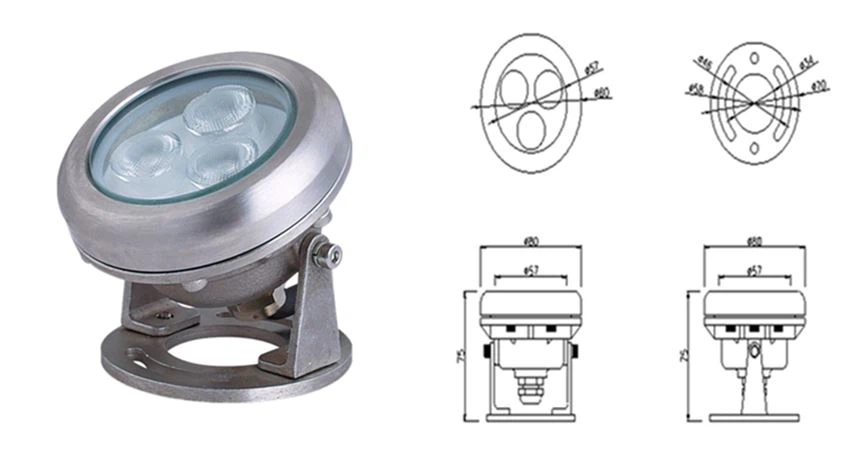 underwater waterfall fountain led light