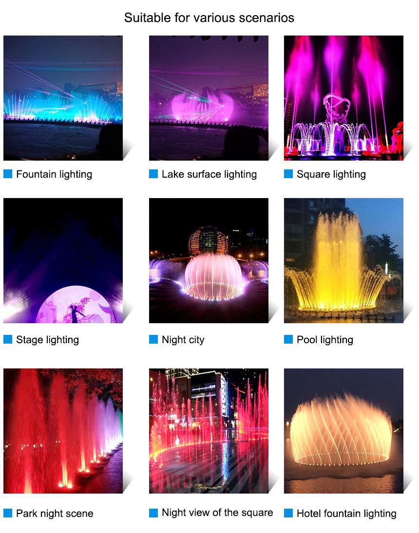 FOUNTAIN rgb pool lights